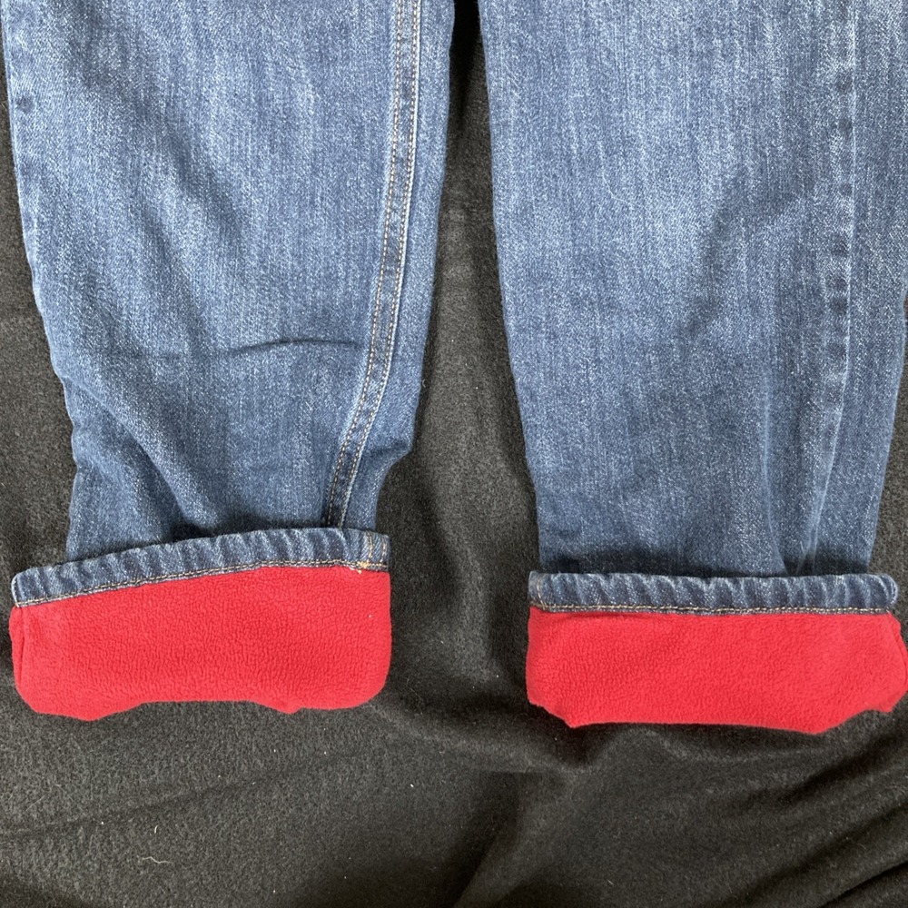 Gymboree Fleece Lined Jeans Boys Size 8 Adjustable Waist Classic - Picture 5 of 7